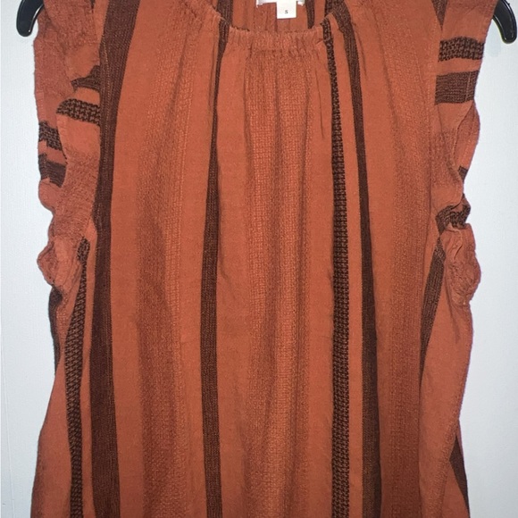 Stripe Ruffle Tank - Picture 2 of 5